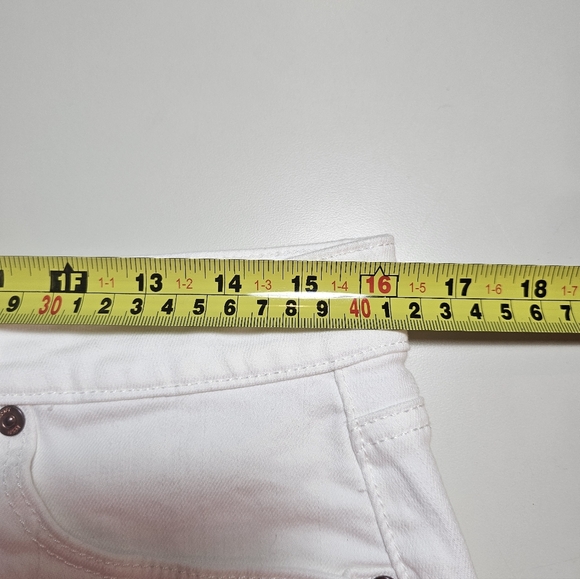 LOFT White A-Line Button Fly Denim Mini Skirt Size 6 NWT - Picture 5 of 6